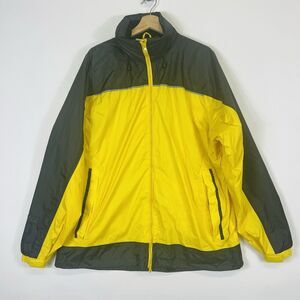Viking Windigo Rain Jacket Men's 2XL Yellow Black Packable Mesh‎ Lined Hooded